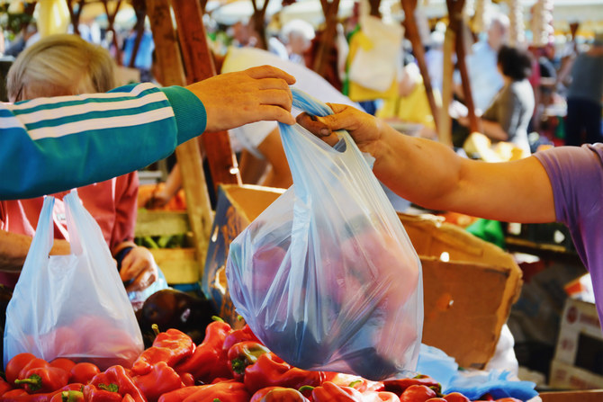 With sustainability becoming a global priority, the new policy will be evaluated over several stages until single-use bags are completely banned within a span of two years. (File/Shutterstock)