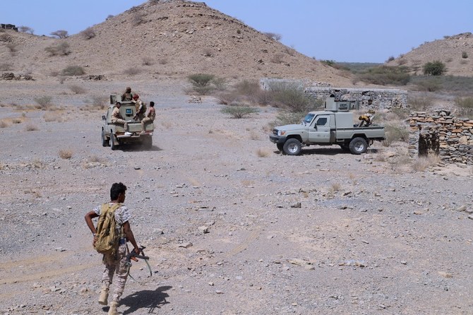 Nearly a dozen Houthi vehicles have been destroyed in strikes on the Yemeni governorates of Marib and Hajjah. (File/AFP)