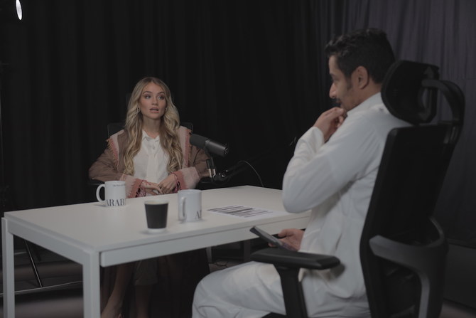 The first episode of “The Mayman Show” features American online sensation and content creator Paris Verra, who is based in Saudi Arabia. (AN Photo)