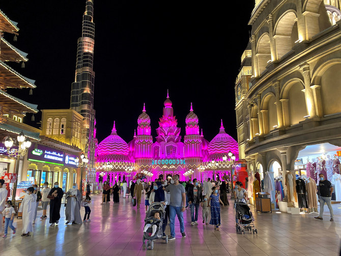 People wear face masks amid the spread of coronavirus disease (COVID-19) at the Global Village in Dubai, UAE. (Reuters/File Photo)