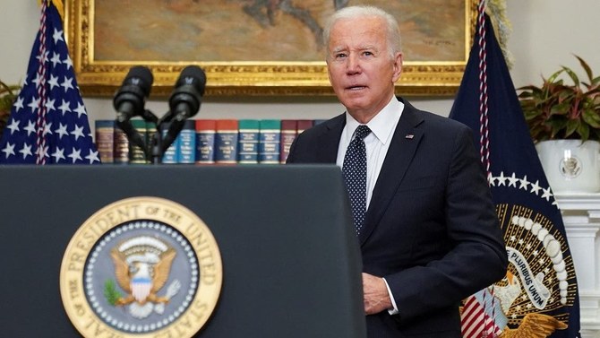 “As of this moment, I am convinced that he has made the decision,” Biden said.