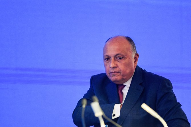 Shoukry emphasized the need for a comprehensive settlement that ensures Syria’s sovereignty over all its territory. (File/AFP)