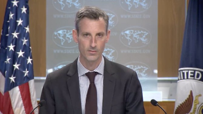 The US will continue to engage with Russia over efforts to prevent Iran from developing nuclear weapons, Ned Price said. (Screenshot)