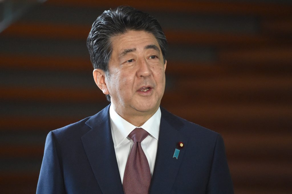 Former Japanese Prime Minister Shinzo Abe. (AFP)