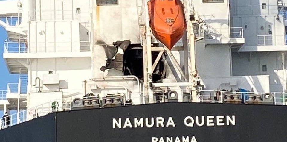 Japanese-owned ship “Namura Queen