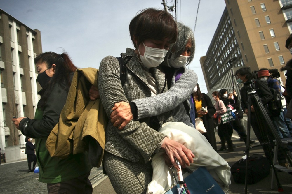 File photos taken following the rejection of a complaint at the Fukushima court last year, an appeal was heard in the Sendai High Court. (ANJ/ Pierre Boutier) 