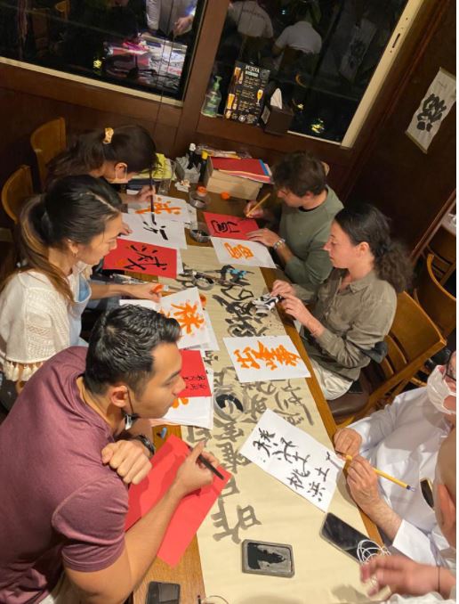 The workshop will be held by the restaurant’s partner Akio Hayakawa, and an experienced Japanese calligraphy instructor. (Supplied)