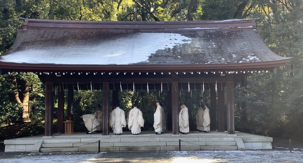 People gathered at the historic Meiji Shrine in central Tokyo to celebrate Japan’s National Foundation Day. (ANJP Photo)