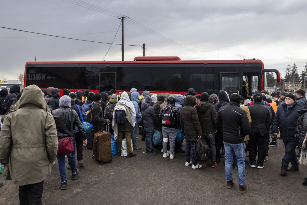 Furukawa said 288 Ukrainian people have arrived in Japan as of Sunday since Kishida pledged to accept such people on March 2. (AFP)