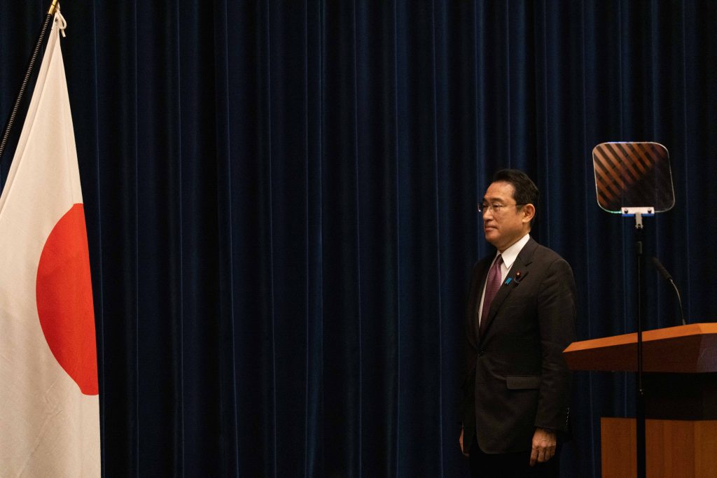 Prime Minister Fumio Kishida has said he plans to unveil Japan's new support measures for Ukraine at a G7 summit meeting scheduled to take place in Brussels on Thursday. (AFP)