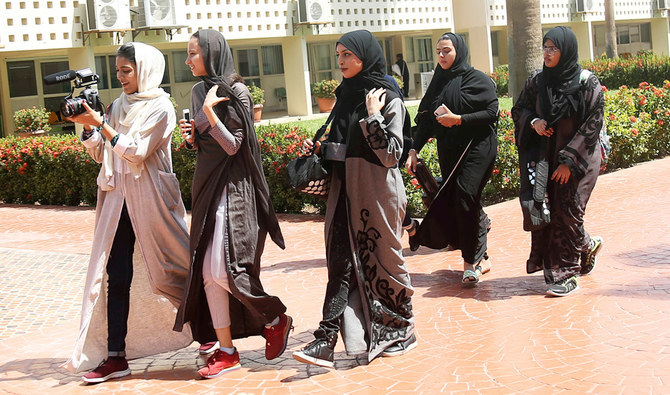 Saudi film students, Jeddah, March 7, 2018. (Reuters)