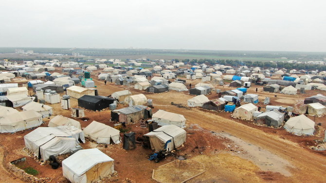 A view shows tents at a camp for internally displaced people in Syria. (Reuters)