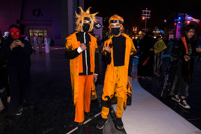 The costume party at Boulevard Riyadh City is part of the venue’s Winter Wonderland program running from March 17 to 18. (Huda Bashatah/AN)