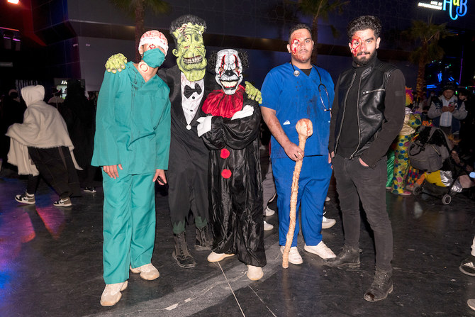The costume party at Boulevard Riyadh City is part of the venue’s Winter Wonderland program running from March 17 to 18. (Huda Bashatah/AN)