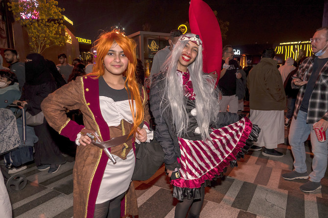 The costume party at Boulevard Riyadh City is part of the venue’s Winter Wonderland program running from March 17 to 18. (Huda Bashatah/AN)