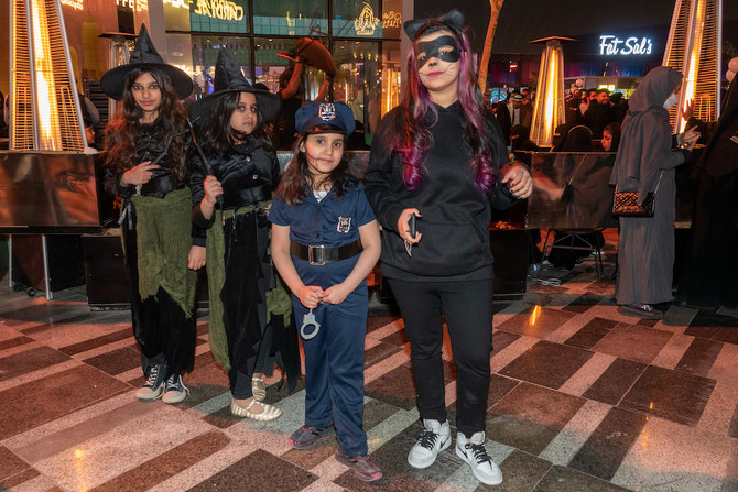 The costume party at Boulevard Riyadh City is part of the venue’s Winter Wonderland program running from March 17 to 18. (Huda Bashatah/AN)