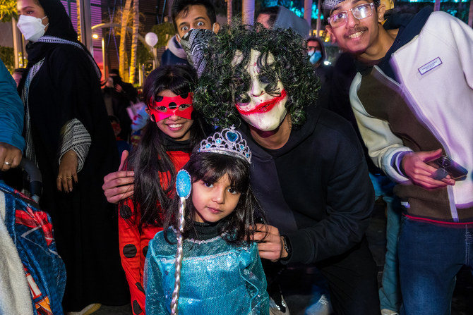 The costume party at Boulevard Riyadh City is part of the venue’s Winter Wonderland program running from March 17 to 18. (Huda Bashatah/AN)
