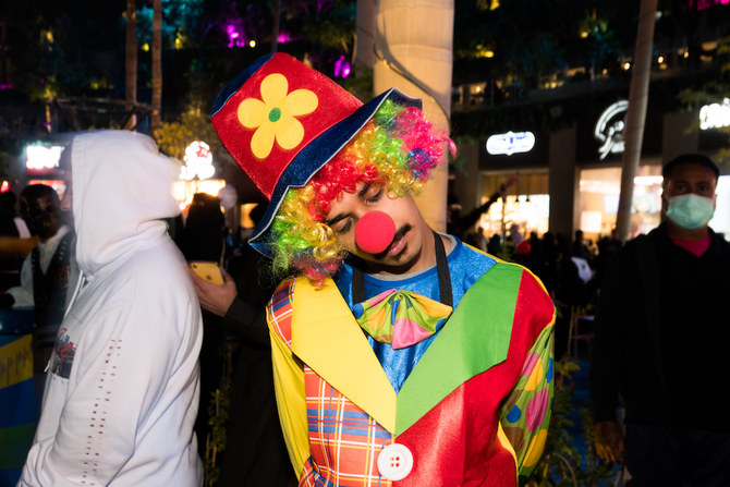 The costume party at Boulevard Riyadh City is part of the venue’s Winter Wonderland program running from March 17 to 18. (Huda Bashatah/AN)