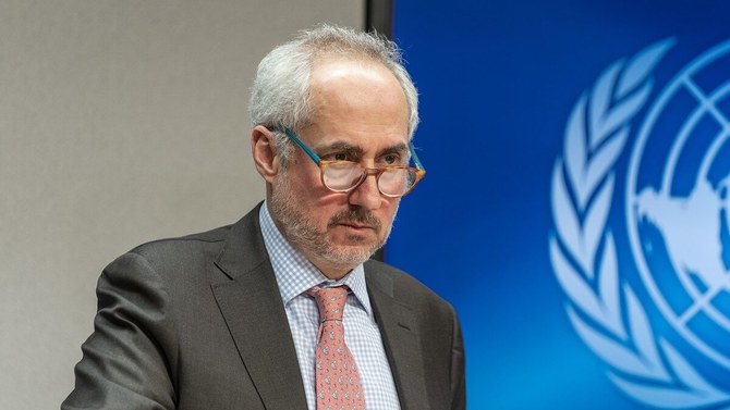 Spokesperson Stephane Dujarric said the Houthis' attacks on civilians and infrastructure are prohibited by international humanitarian law. (UN)