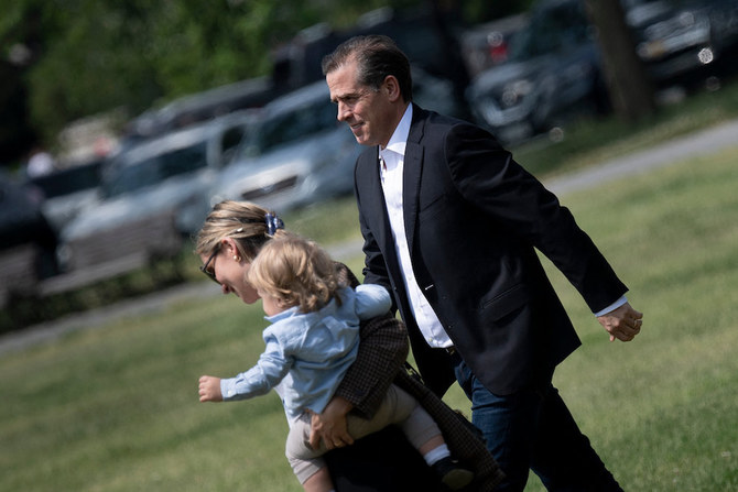 Hunter Biden is accused of using his father’s position as a senator, vice president and president for financial gain by various US politicians, media outlets, and Russia. (AFP)