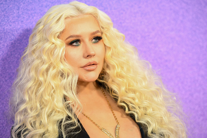 US star Christina Aguilera will perform at the Expo 2020 Dubai closing ceremony on March 31. (AFP)