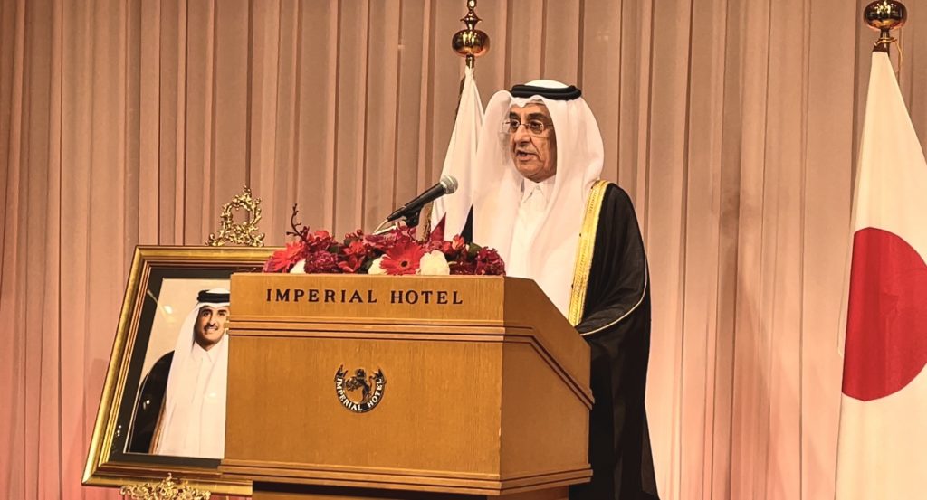 Qatar ambassador Al-Emadi delivering his welcoming remarks. (ANJ) 
