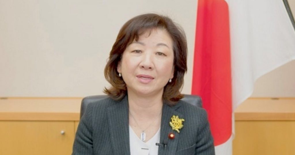 Noda Seiko, minister in charge of women’s empowerment. 