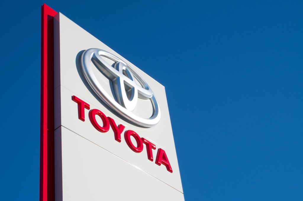 Toyota Motor Corp said its group, including Daihatsu and Hino Motors Ltd, produced 884,528 vehicles globally for the month. (Shutterstock)