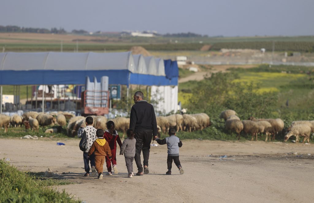 The foreign minister pledged Japan will continue to play an active role in improving the humanitarian situation in the Gaza Strip. (AFP)