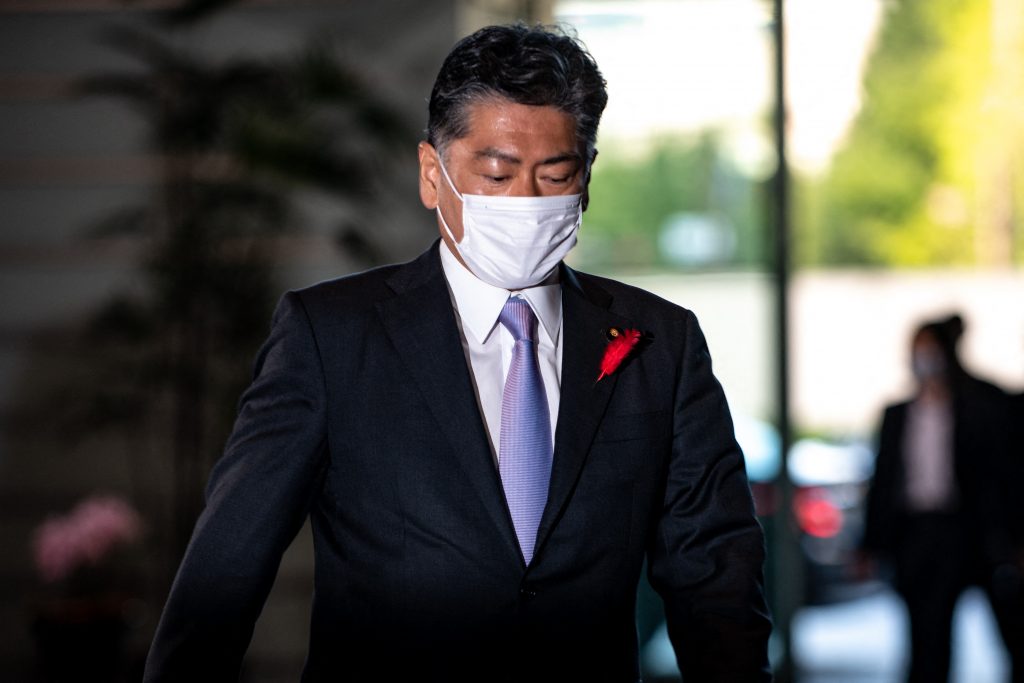 Japan's Minister of Justice Yoshihisa Furukawa. (AFP)