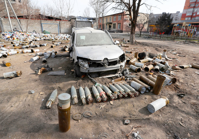 A convoy of buses headed to Mariupol in another bid to evacuate people from the besieged port city after the Russian military agreed to a limited cease-fire in the area. (Reuters)