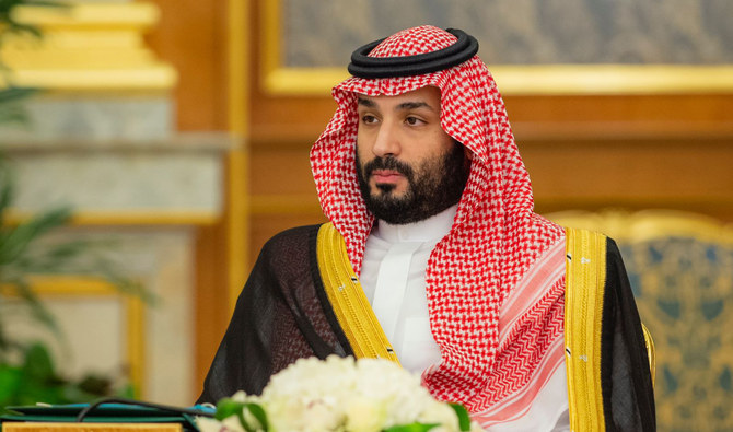 Crown Prince Mohammed bin Salman during the Cabinet session on Tuesday at Al-Salam Palace in Jeddah (@spagov)