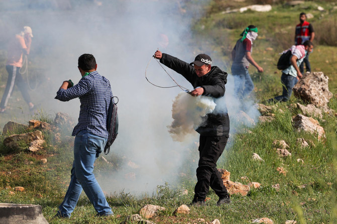 The Israeli army said it had been “continuing recent counterterrorism activities,” a week after a Jenin man killed three people in Tel Aviv, without commenting on the latest Palestinian deaths. (File/AFP)