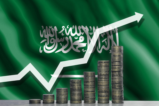 The Fund, known as IMF, has raised its forecast for the growth of the Saudi GDP by 2.8 percent from last time to 7.6 percent this year. (Shutterstock)