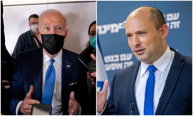 US President Joe Biden has accepted an invitation from Israeli Prime Minister Naftali Bennett to visit Israel. (Reuters/AFP/File Photos)