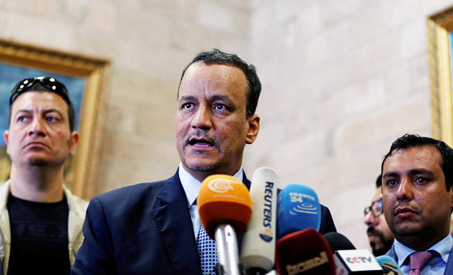 The Houthis attempted to assassinate UN envoy Ismail Ould Cheikh Ahmed. (Reuters)