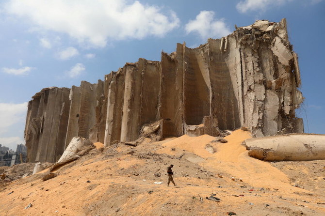 The silos were decimated in the devastating blasts that ripped through the port. (FILE/REUTERS)