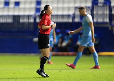 Referee Yoshimi Yamashita. (Reuters)