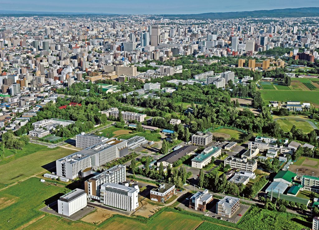 Aerial view of Sapporo Campus, Hokkaido University. (Courtesy Hokkaido University) 