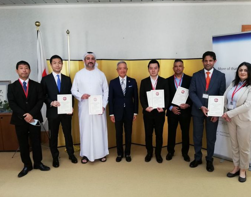 Japan restaurants and food supporter stores were certified by the Consulate-General in Dubai. (Japan Consulate-General in Dubai)