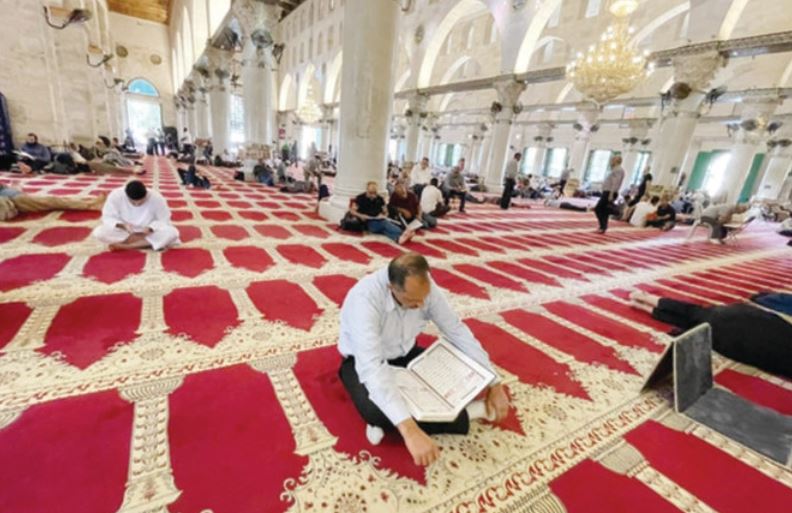 The Islamic Awqaf Department in East Jerusalem has completed preparations for Ramadan at Al-Aqsa Mosque, including arrangements for worshippers, planning of religious sessions and free meals. (Supplied)