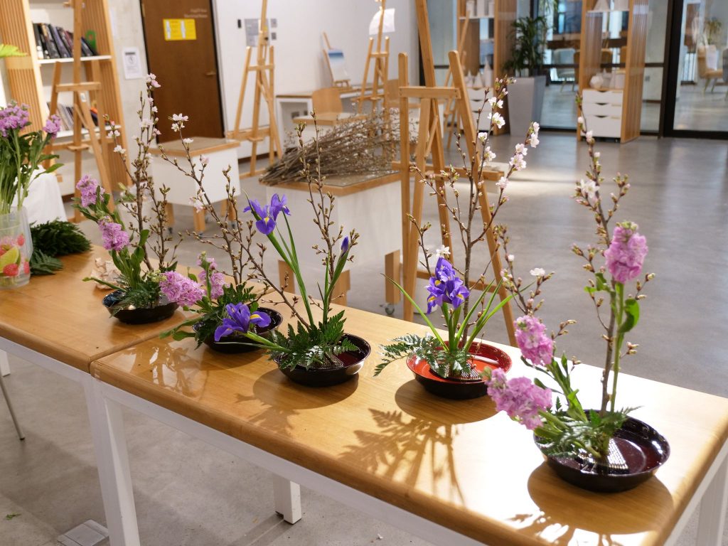 The workshop was the first collaboration between The UAE’s Ohara School of Ikebana & 