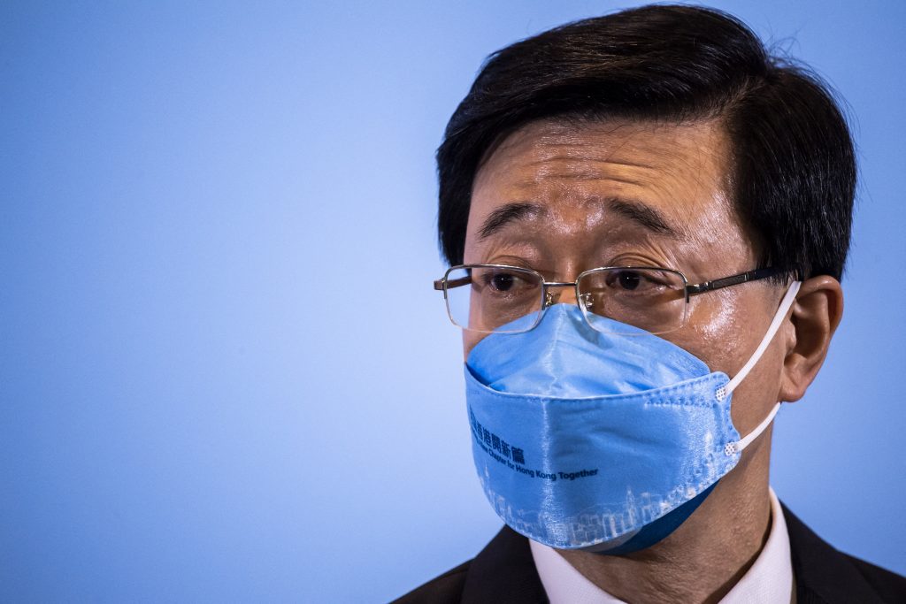 Lee has been described as a hardliner appointed to enforce Hong Kong’s strict Security Law. (AFP)