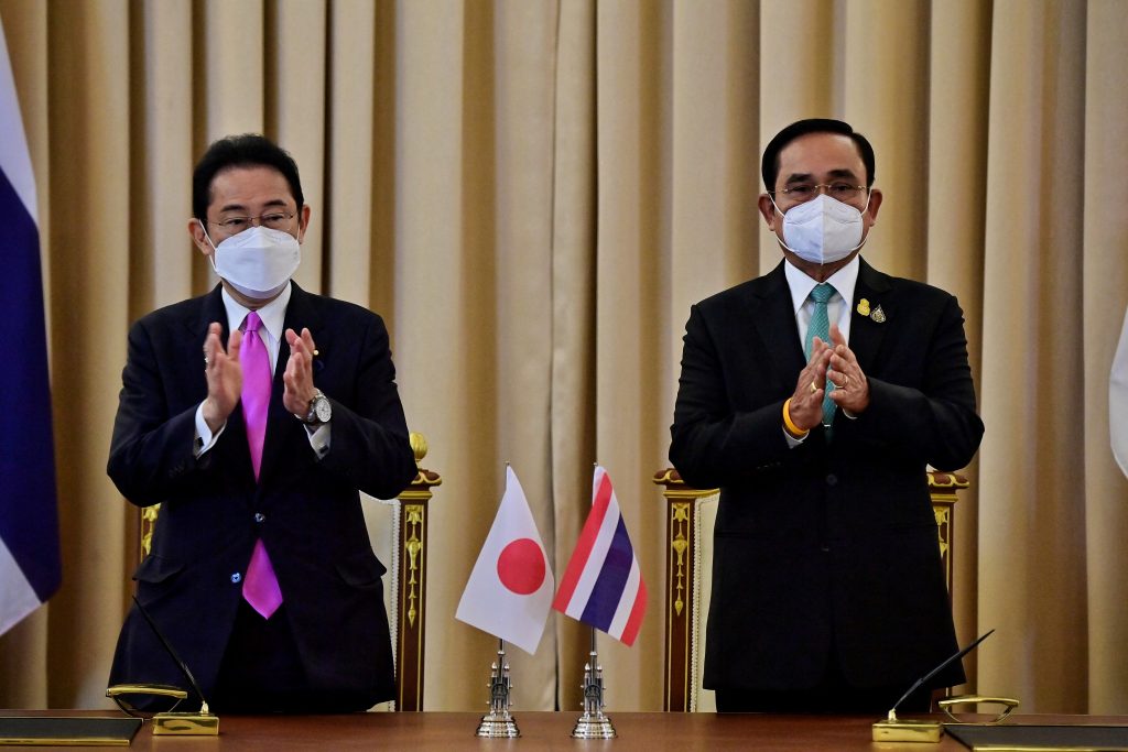 It was the first in-person meeting between Kishida and Prayut since the Japanese leader took office last October. (AFP)