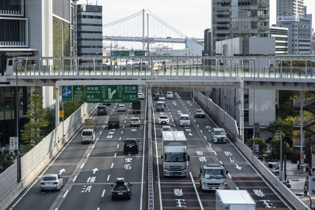 Seven of the eight major Japanese automakers, excluding Subaru Corp., posted year-on-year sales declines. (AFP)