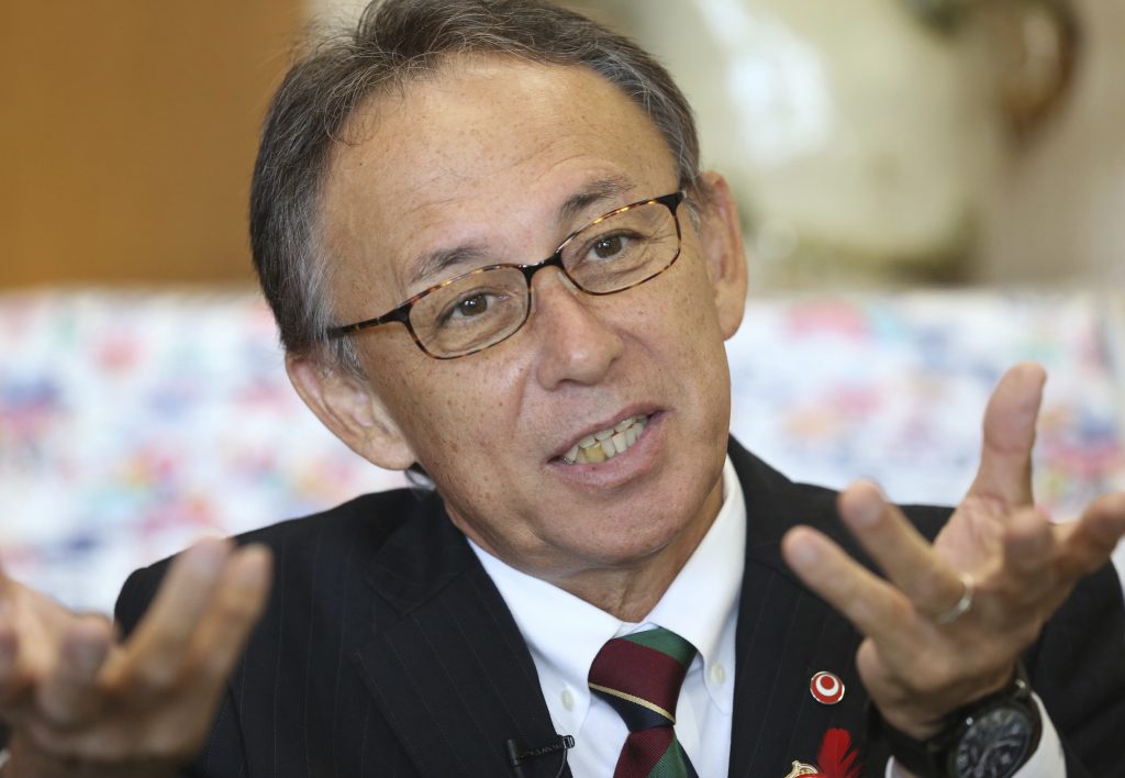Okinawa Gov. Denny Tamaki. (File photo/AP)