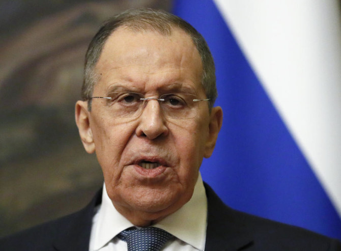 Russian foreign minister Sergey Lavrov was accused of ‘propagating the inversion of the Holocaust’ by Israel. (AP)