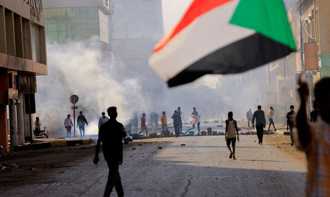 Sudanese security forces killed a protester when an armored vehicle ran over him during the latest rally against last year’s military coup, medics said. (Reuters/File)