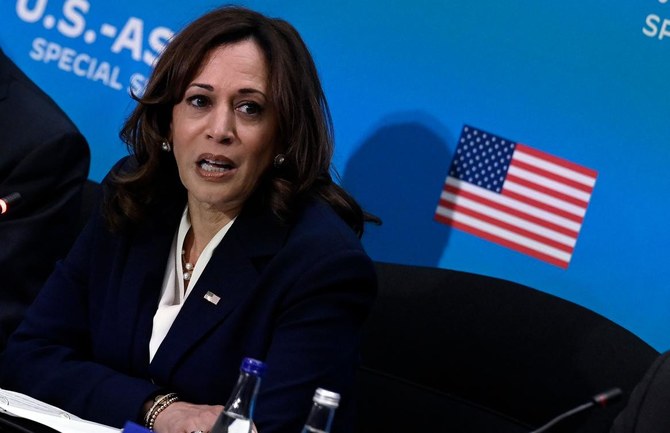 US Vice President Kamala Harris’ trip is the highest-level visit by Biden administration officials to oil-rich Abu Dhabi. (AFP)