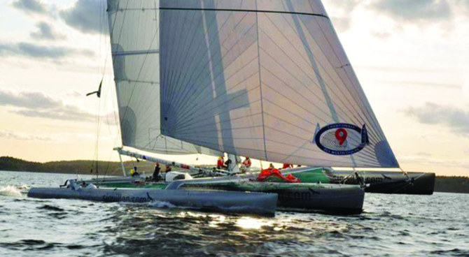The racing trimaran, previously called the Pierre 1er, is one of the most famous vessels in the sailing world. (Twitter)